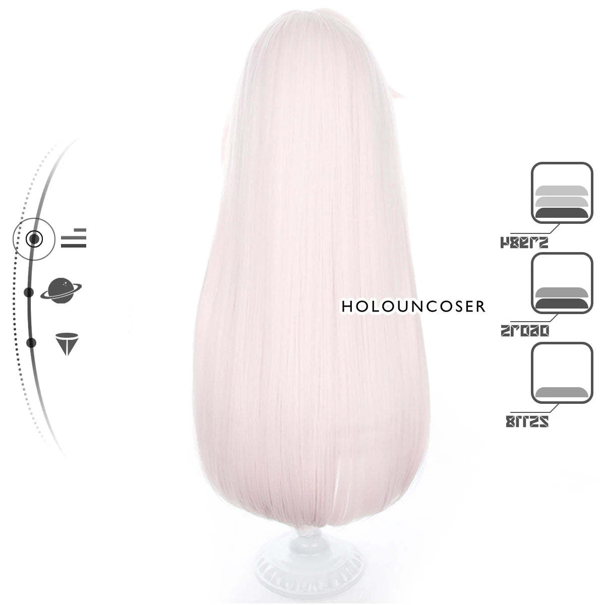 Honkai Star Rail Clara Cosplay Wig - Rose Net, Heat Resistant, Adjustable Size-Astricos