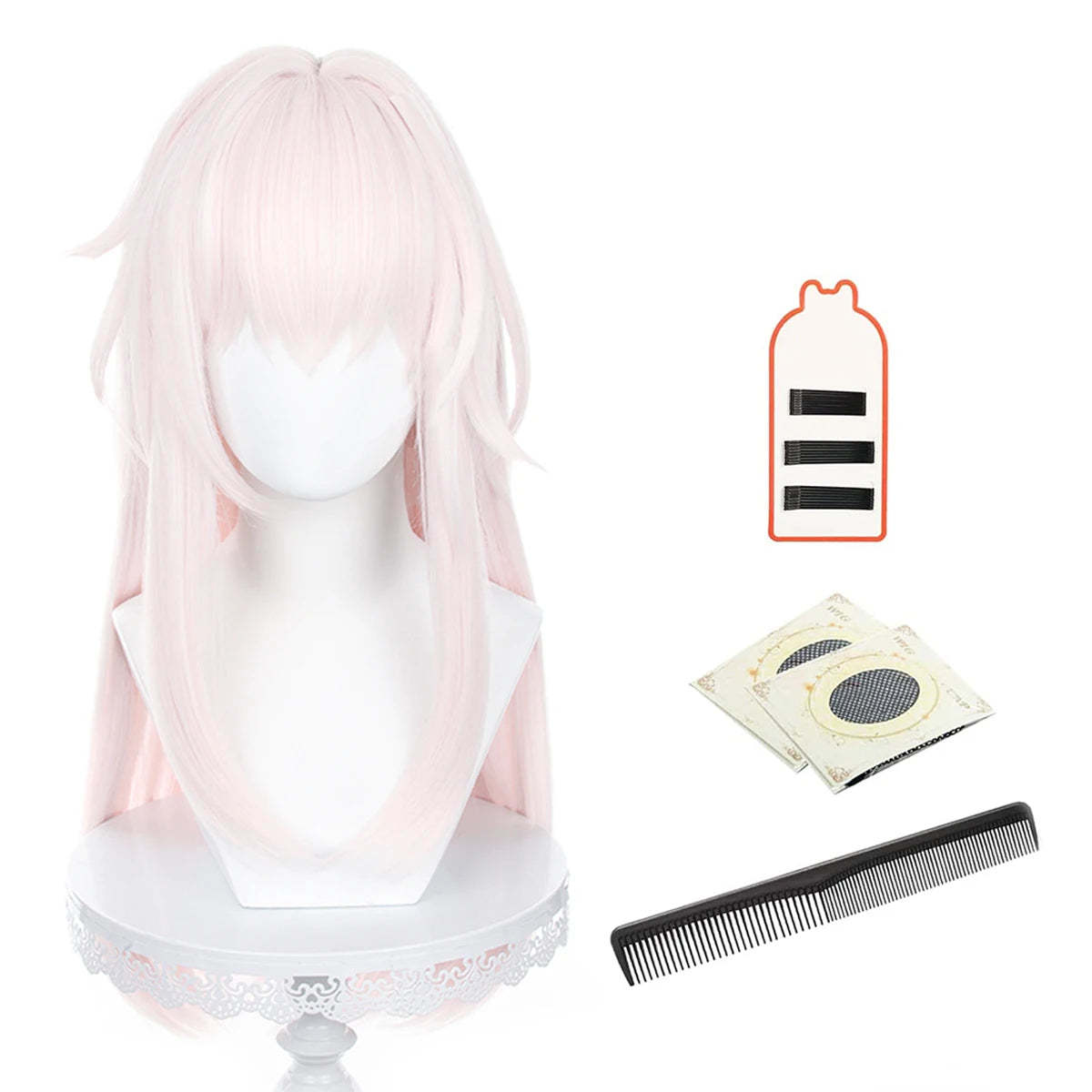 Honkai Star Rail Clara Cosplay Wig - Rose Net, Heat Resistant, Adjustable Size-Astricos