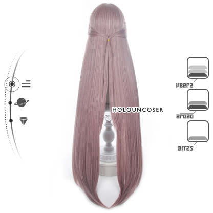 Honkai Star Rail Herta Cosplay Wig - Rose Net Heat Resistant Synthetic Fiber with Adjustable Comb Hairpin-Astricos