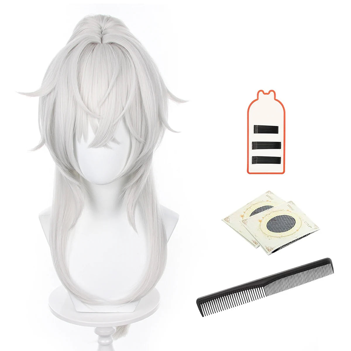 Honkai Star Rail Jing Yuan Cosplay Wig - Rose Net Heat Resistant Synthetic Fiber-Astricos