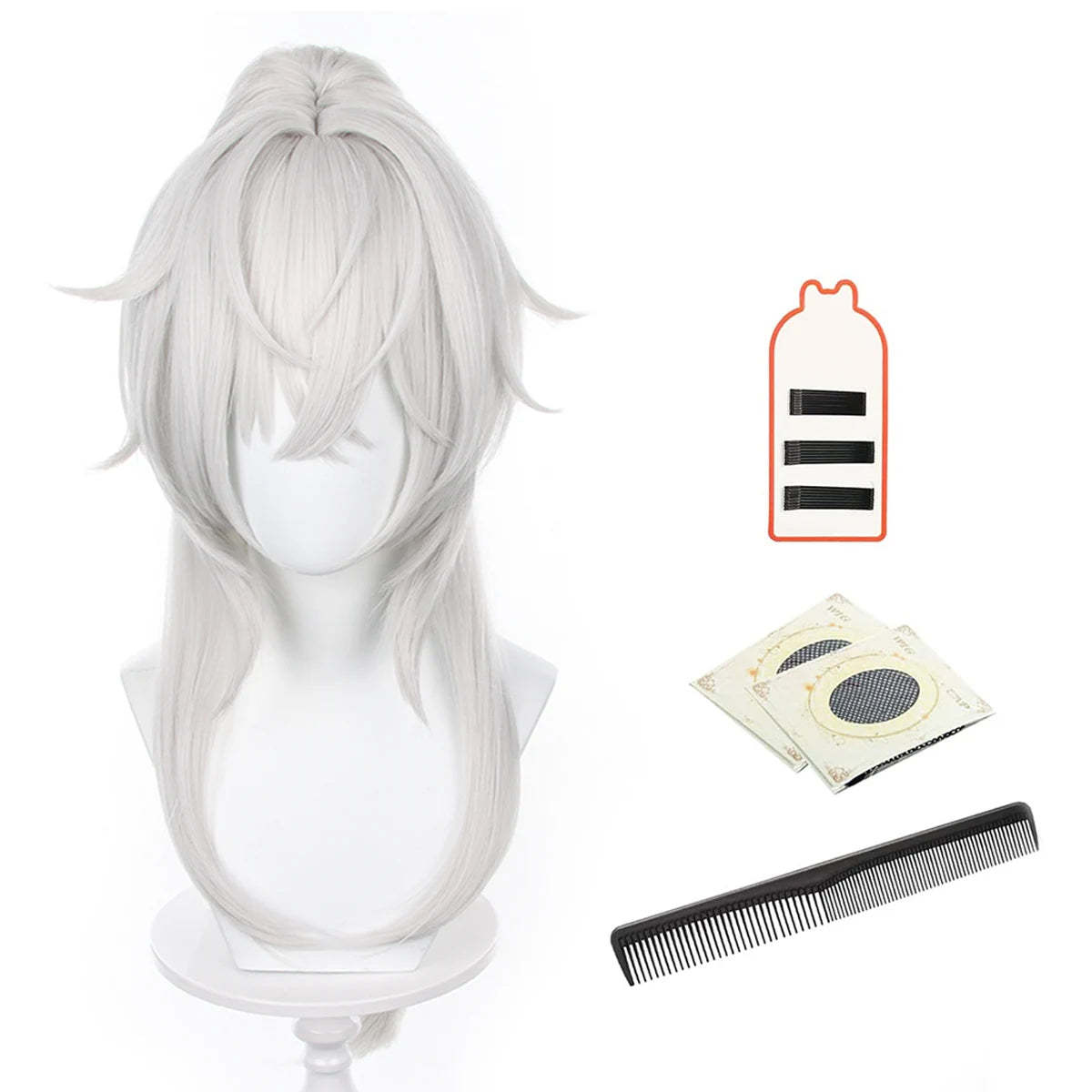 Honkai Star Rail Jing Yuan Cosplay Wig - Rose Net Heat Resistant Synthetic Fiber-Astricos