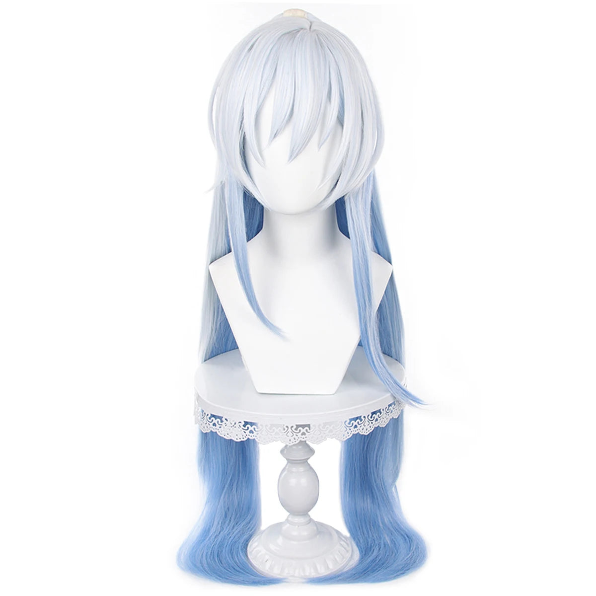 Honkai Star Rail Jingliu Cosplay Wig - Rose Net Heat Resistant Synthetic Fiber with Comb Hairpin-Astricos