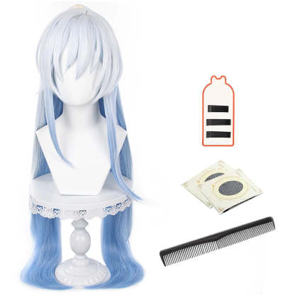 Honkai Star Rail Jingliu Cosplay Wig - Rose Net Heat Resistant Synthetic Fiber with Comb Hairpin-Astricos