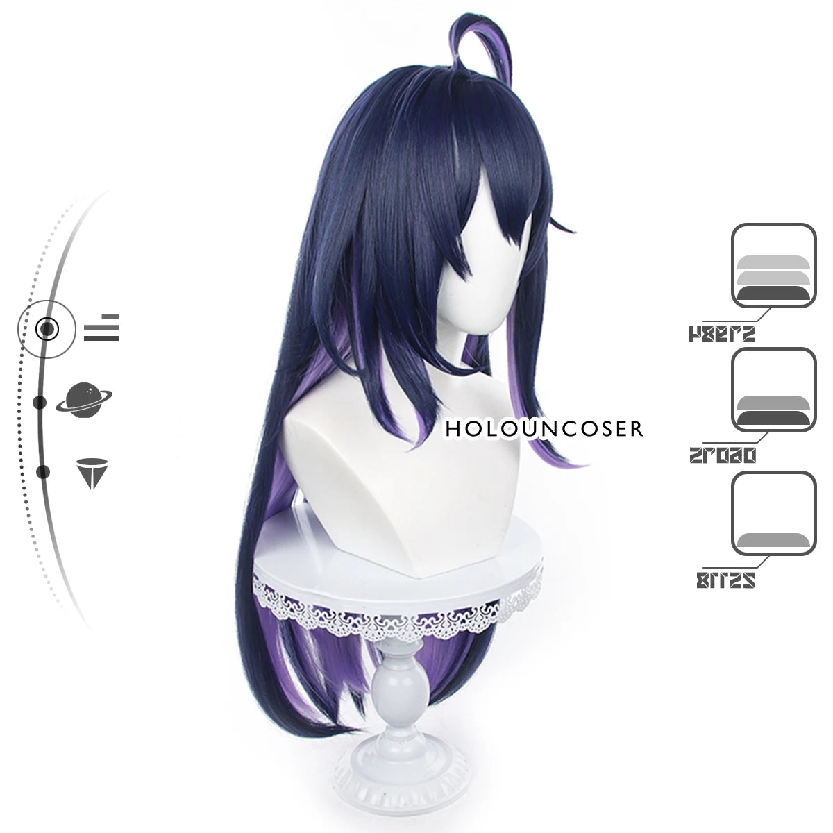 Honkai Star Rail Seele Cosplay Wig - Rose Net Heat Resistant Synthetic Fiber with Comb Hairpin Adjustable-Astricos