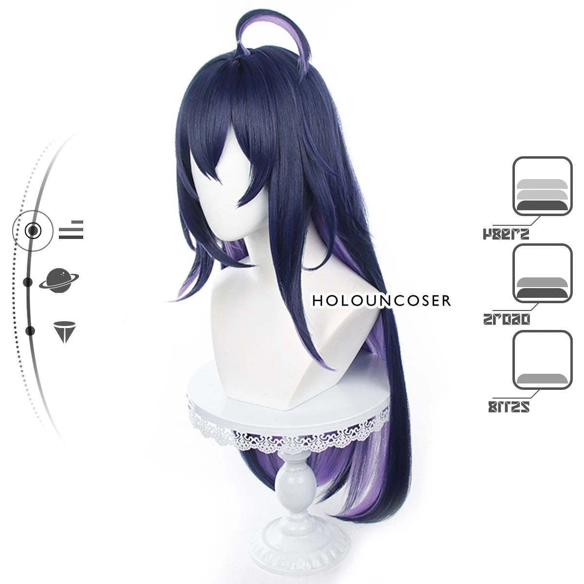 Honkai Star Rail Seele Cosplay Wig - Rose Net Heat Resistant Synthetic Fiber with Comb Hairpin Adjustable-Astricos