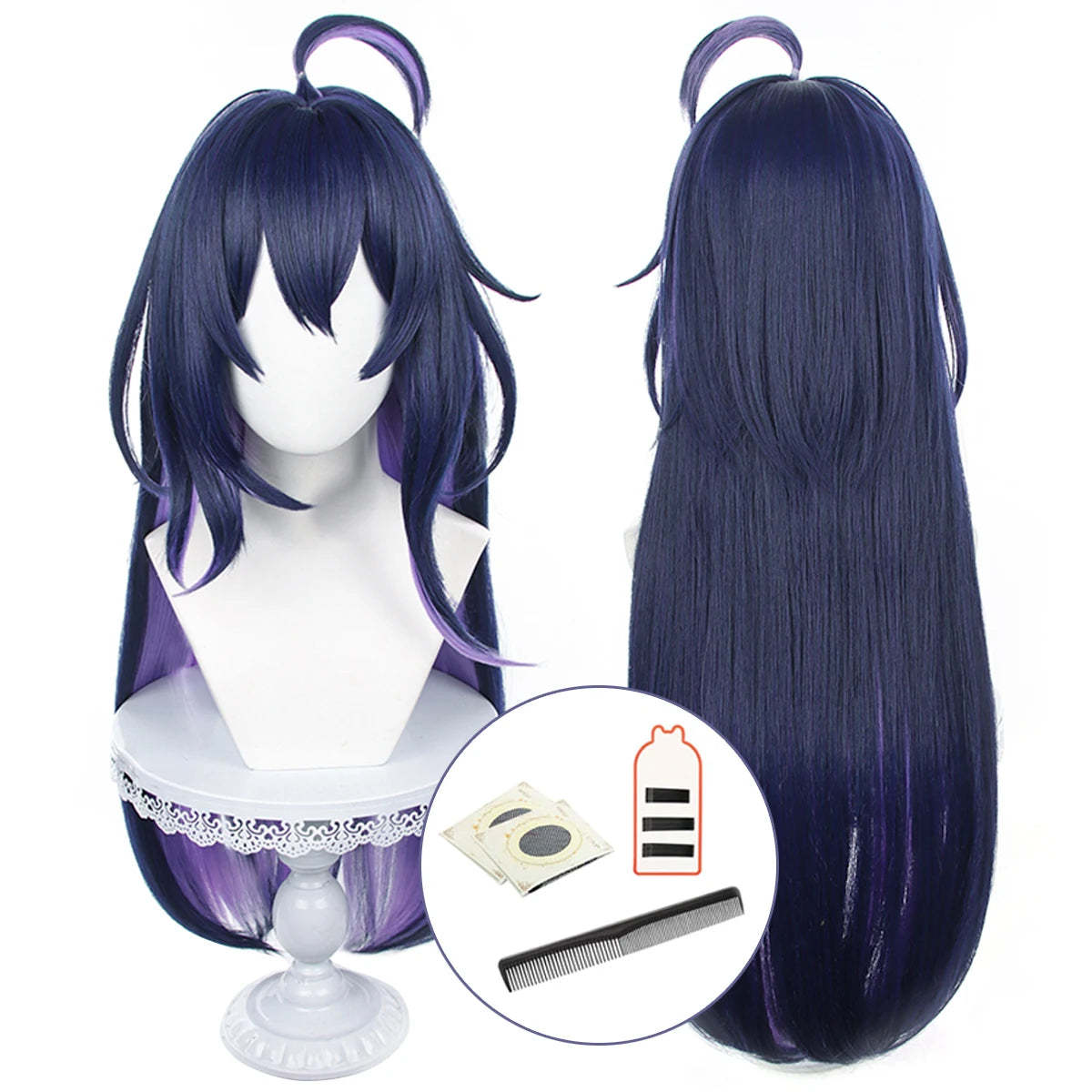 Honkai Star Rail Seele Cosplay Wig - Rose Net Heat Resistant Synthetic Fiber with Comb Hairpin Adjustable-Astricos