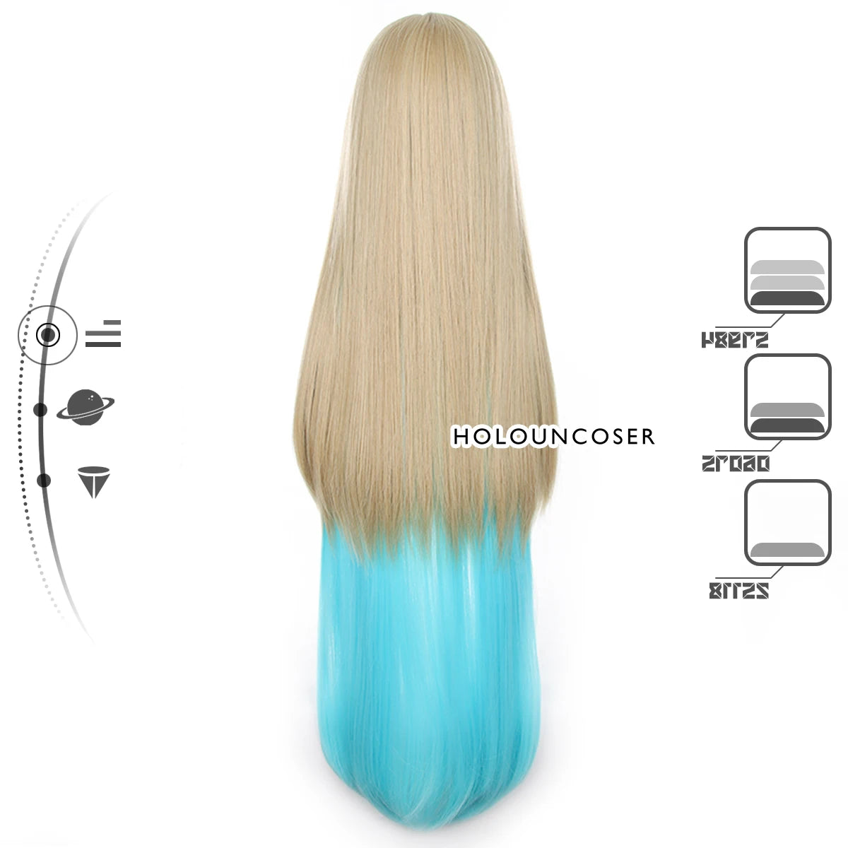 Honkai Star Rail Serval Cosplay Wig - Rose Net Heat Resistant Synthetic Fiber-Astricos