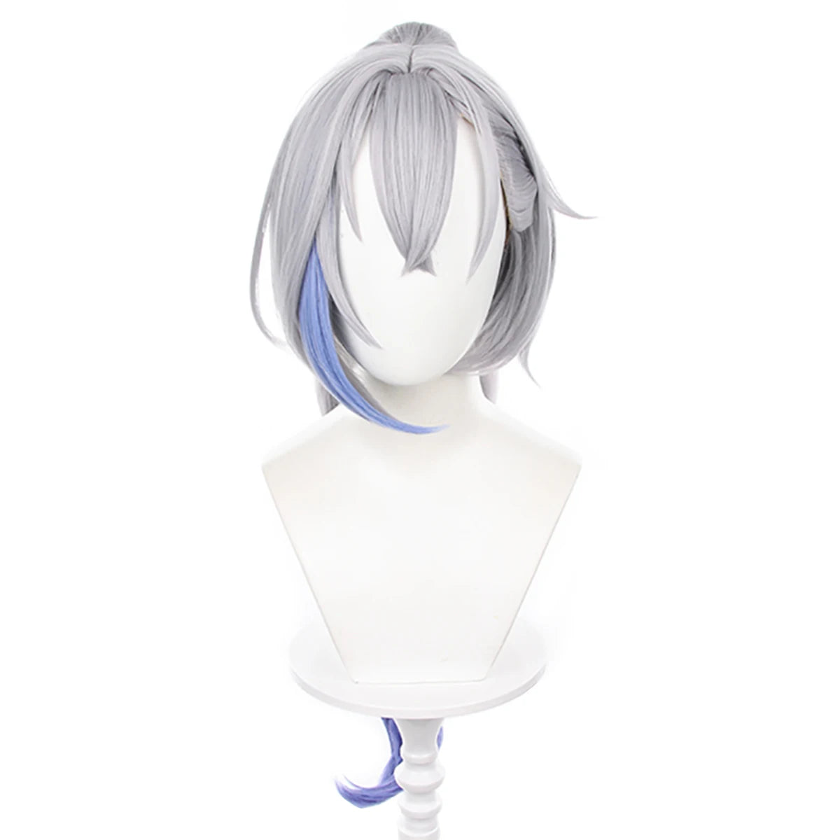 Honkai Star Rail Silver Wolf Cosplay Wig - Heat Resistant Synthetic Fiber, Adjustable Size-Astricos