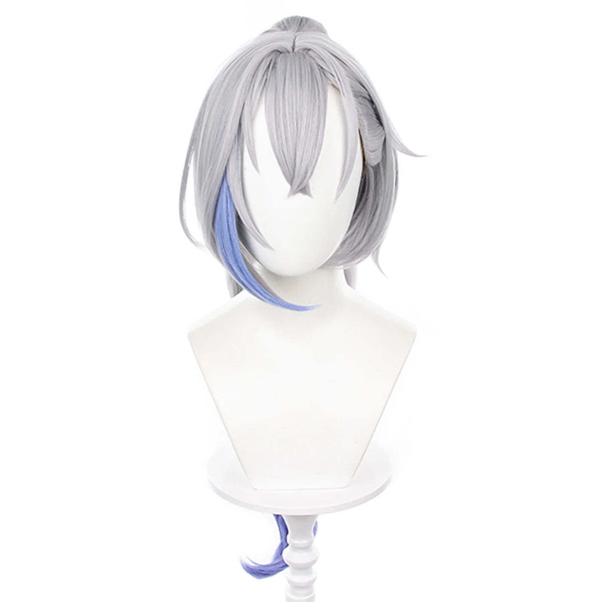 Honkai Star Rail Silver Wolf Cosplay Wig - Heat Resistant Synthetic Fiber, Adjustable Size-Astricos
