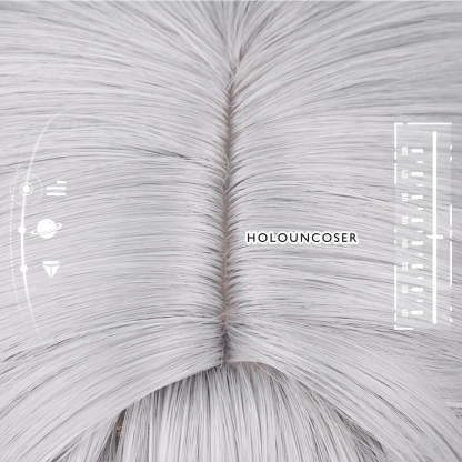 Honkai Star Rail Silver Wolf Cosplay Wig - Heat Resistant Synthetic Fiber, Adjustable Size-Astricos