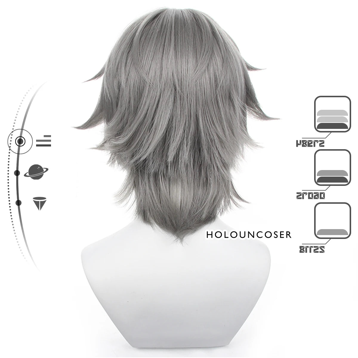 Honkai Star Rail Trailblazer Cosplay Wig - Caelus & Stelle Heat Resistant Synthetic Hair-Astricos