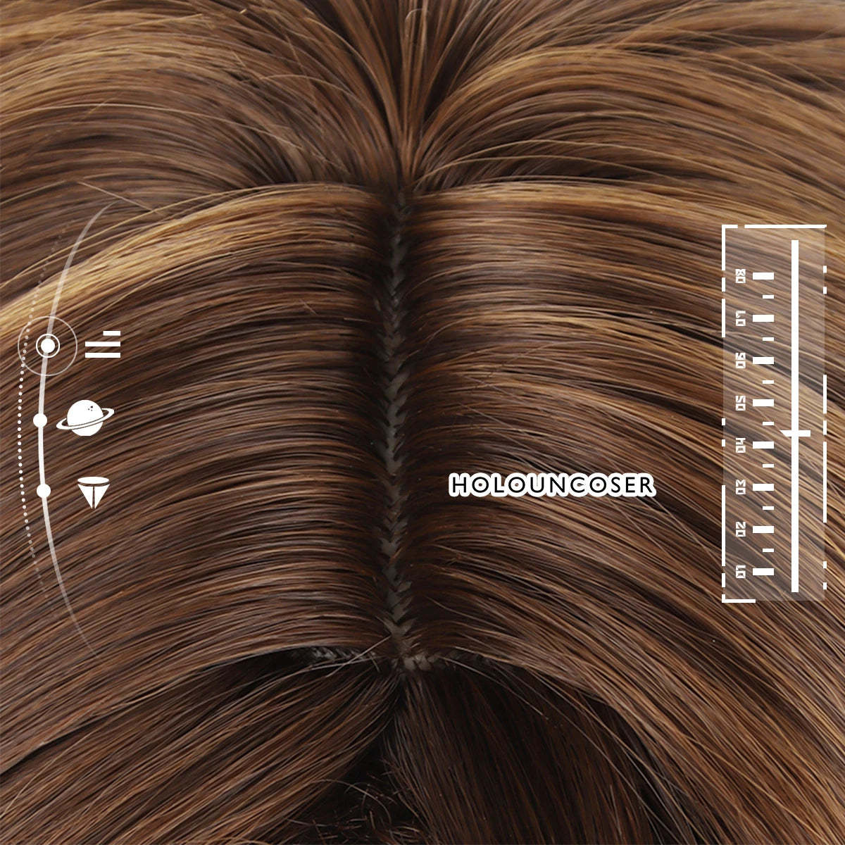 Honkai Star Rail Welt Yang Cosplay Wig - Rose Net, Heat Resistant Synthetic Fiber, Adjustable Size-Astricos