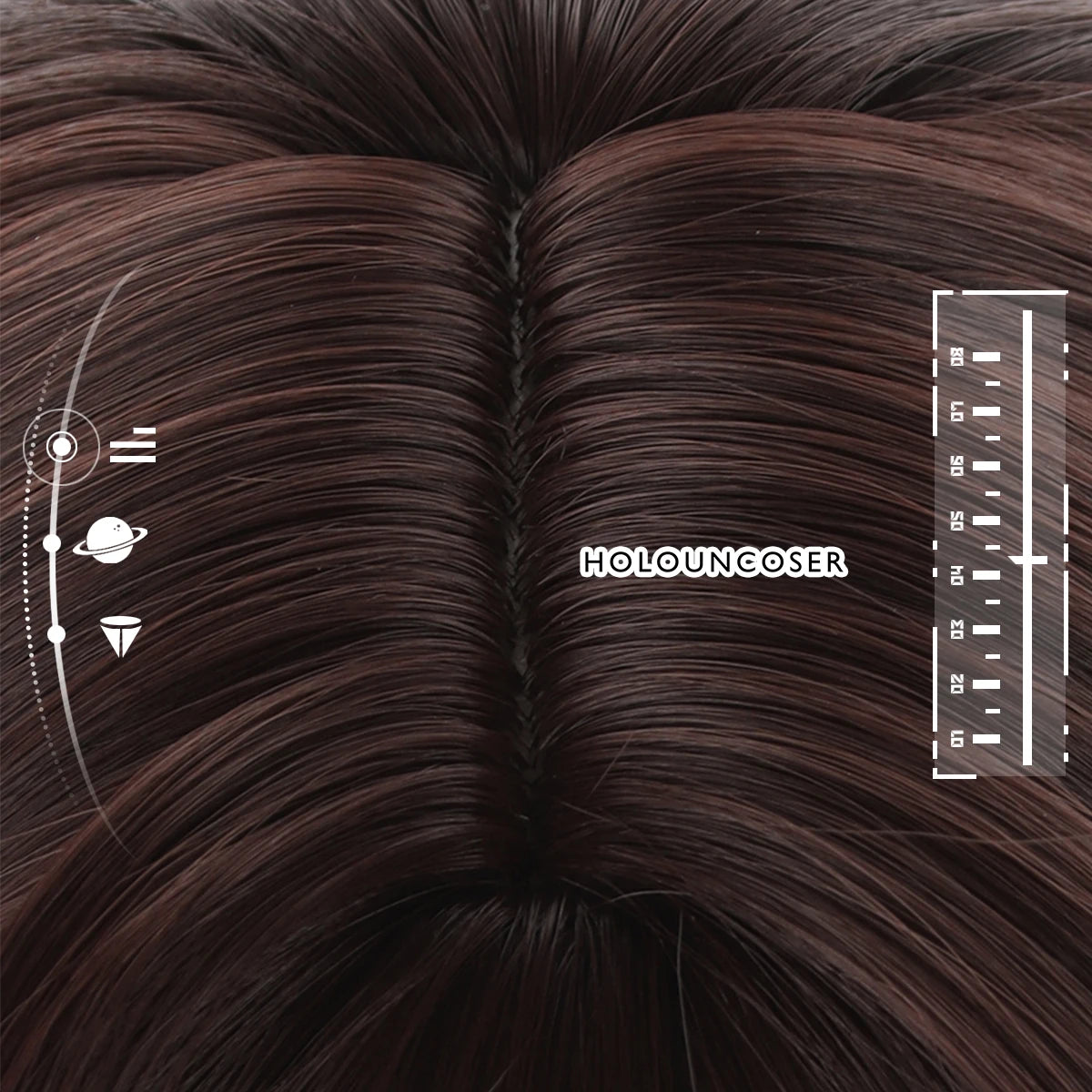 Honkai Star Rail Xueyi Cosplay Wig - Rose Net, Heat Resistant Synthetic Fiber, Adjustable Size-Astricos