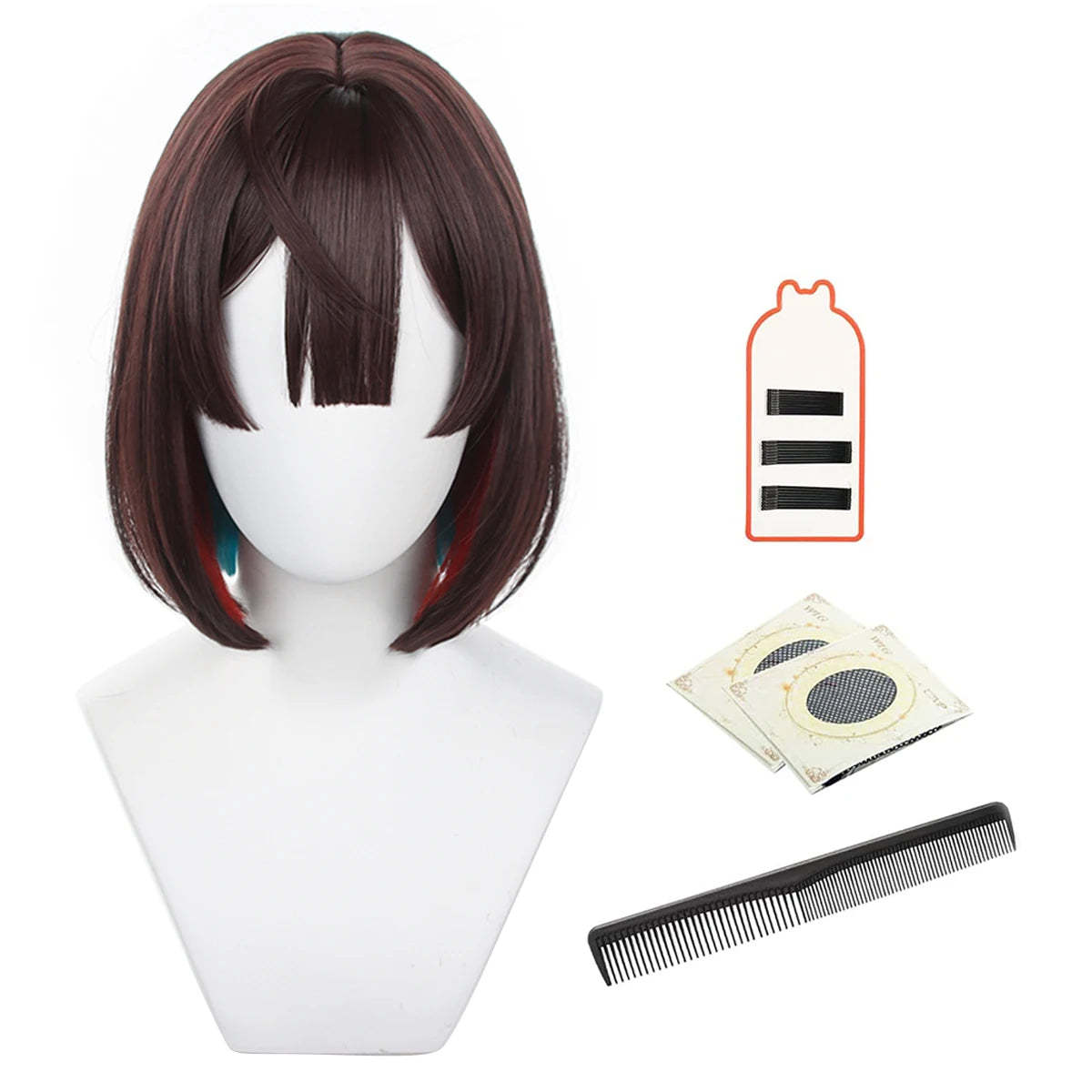 Honkai Star Rail Xueyi Cosplay Wig - Rose Net, Heat Resistant Synthetic Fiber, Adjustable Size-Astricos