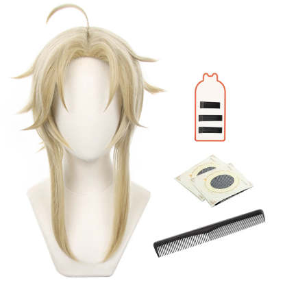 Honkai Star Rail Yanqing Cosplay Wig - Rose Net Heat Resistant Synthetic Fiber for Authentic Look-Astricos