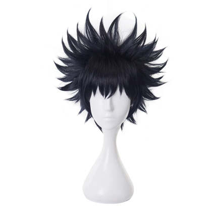 Jujutsu Kaisen JJK Fushiguro Megumi Cosplay Wig - Premium Synthetic Fiber, Adjustable Size for Halloween & Cosplay-Astricos