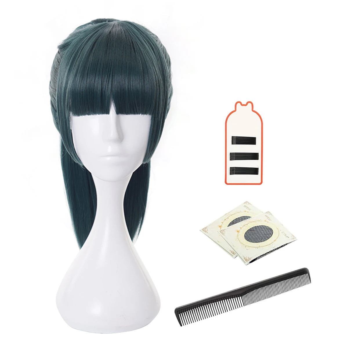 Jujutsu Kaisen Maki Zenin Cosplay Wig - Rose Net Synthetic Fiber, Adjustable Size for Halloween & Christmas-Astricos