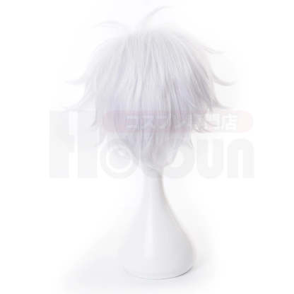 Jujutsu Kaisen Satoru Gojo Cosplay Wig - Rose Net Synthetic Fiber, Adjustable Size for Halloween & Christmas-Astricos