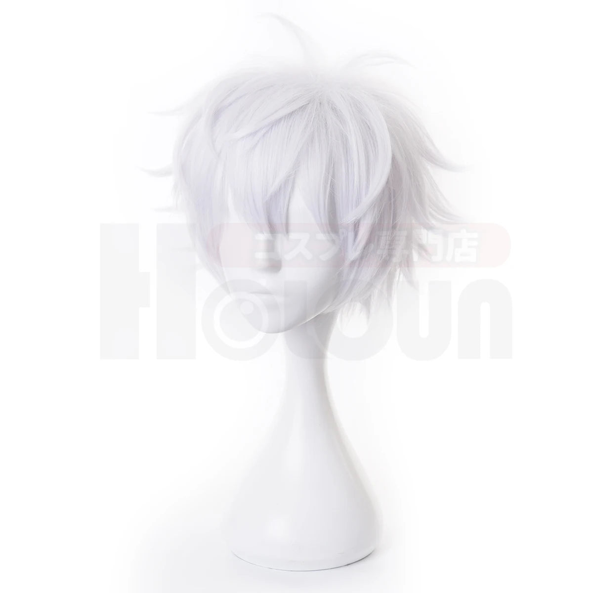 Jujutsu Kaisen Satoru Gojo Cosplay Wig - Rose Net Synthetic Fiber, Adjustable Size for Halloween & Christmas-Astricos