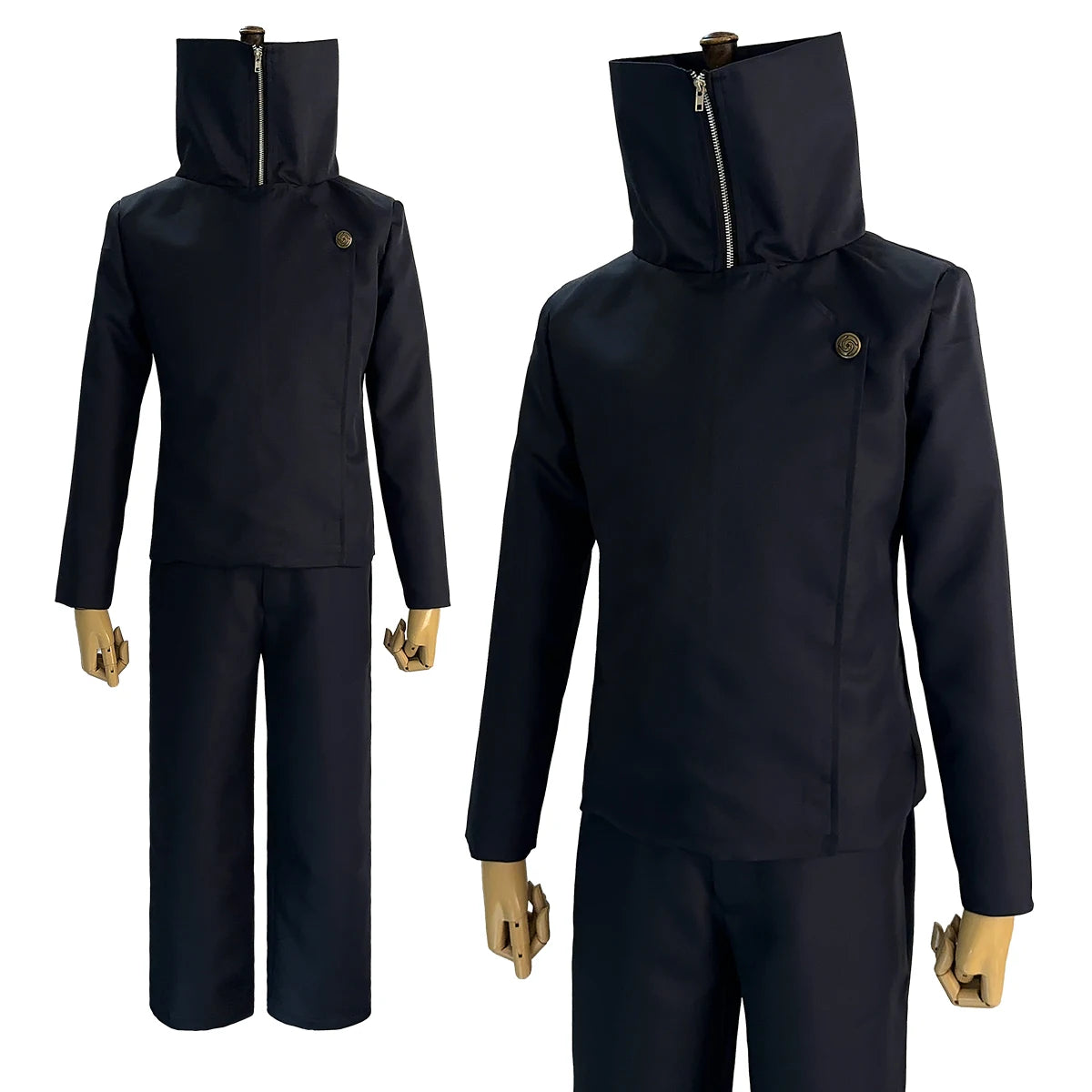 Jujutsu Kaisen JJK Inumaki Toge Cosplay Costume Wig Jacket Pants Dark Blue - Premium Quality-Astricos