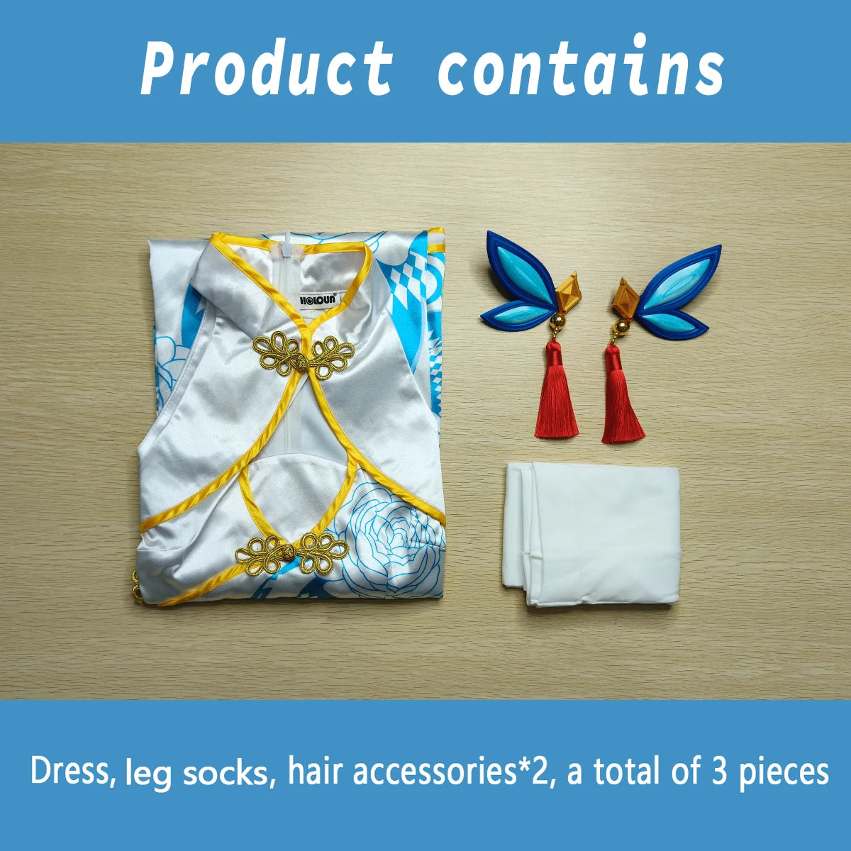 OSHI NO KO Anime Ai Hoshino Cosplay Costume - Cheongsam Chi-pao Sleeveless Dress-Astricos
