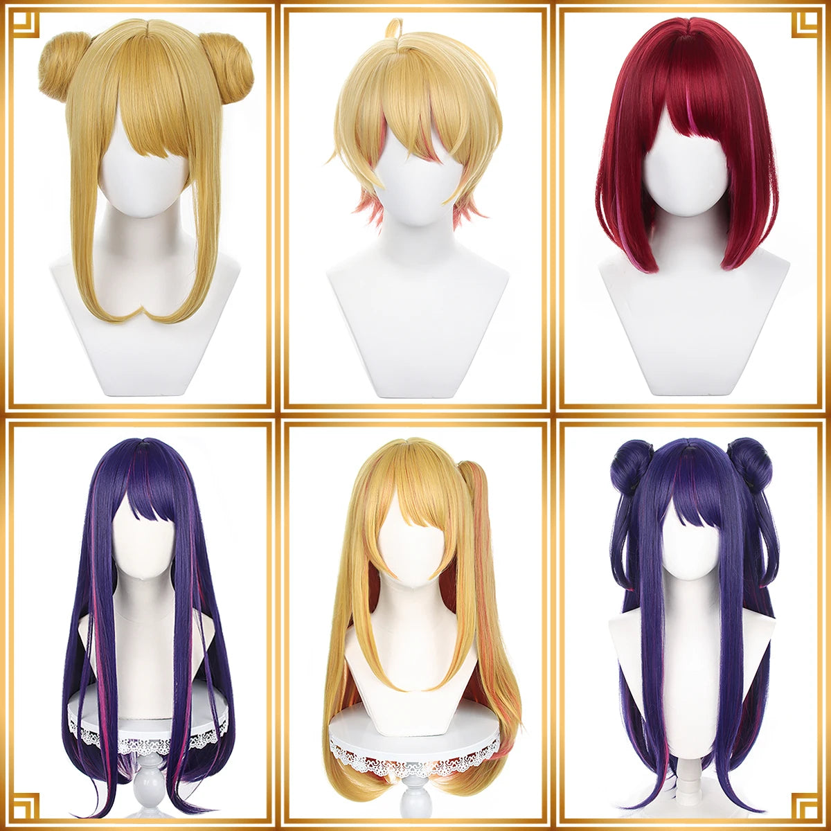 OSHI NO KO Ai Hoshino Ruby Hoshino Akua Hoshino Arima Kana Cosplay Wig - High-Quality Synthetic Fiber-Astricos