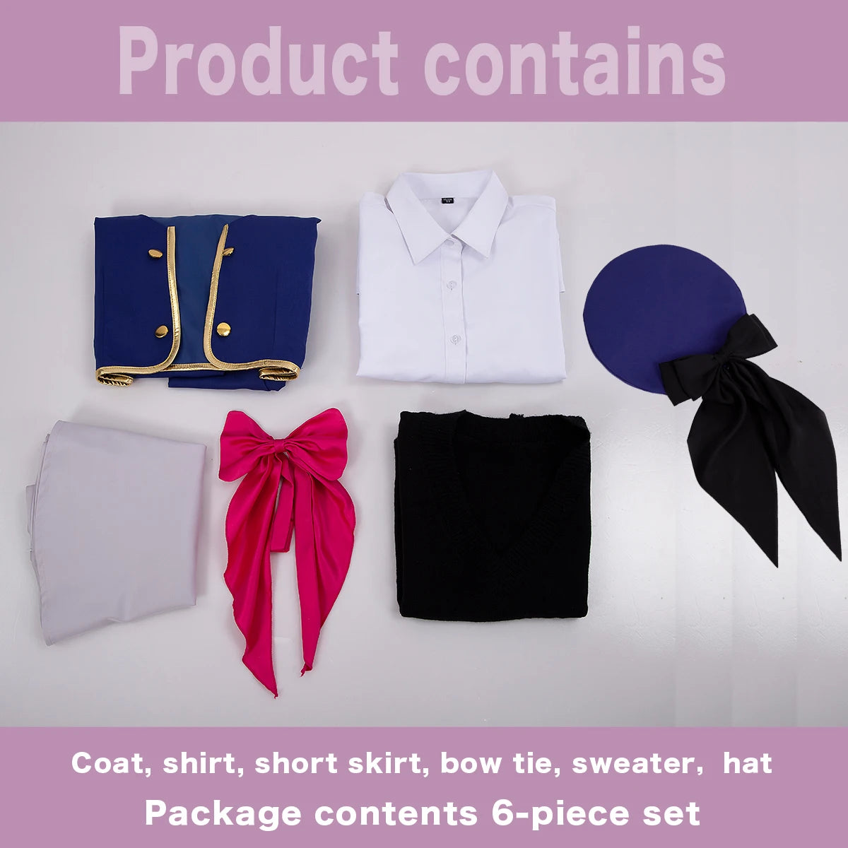OSHI NO KO Anime Arima Kana Cosplay Costume - School Uniform Dress, Blue Jacket & Skirt Set-Astricos