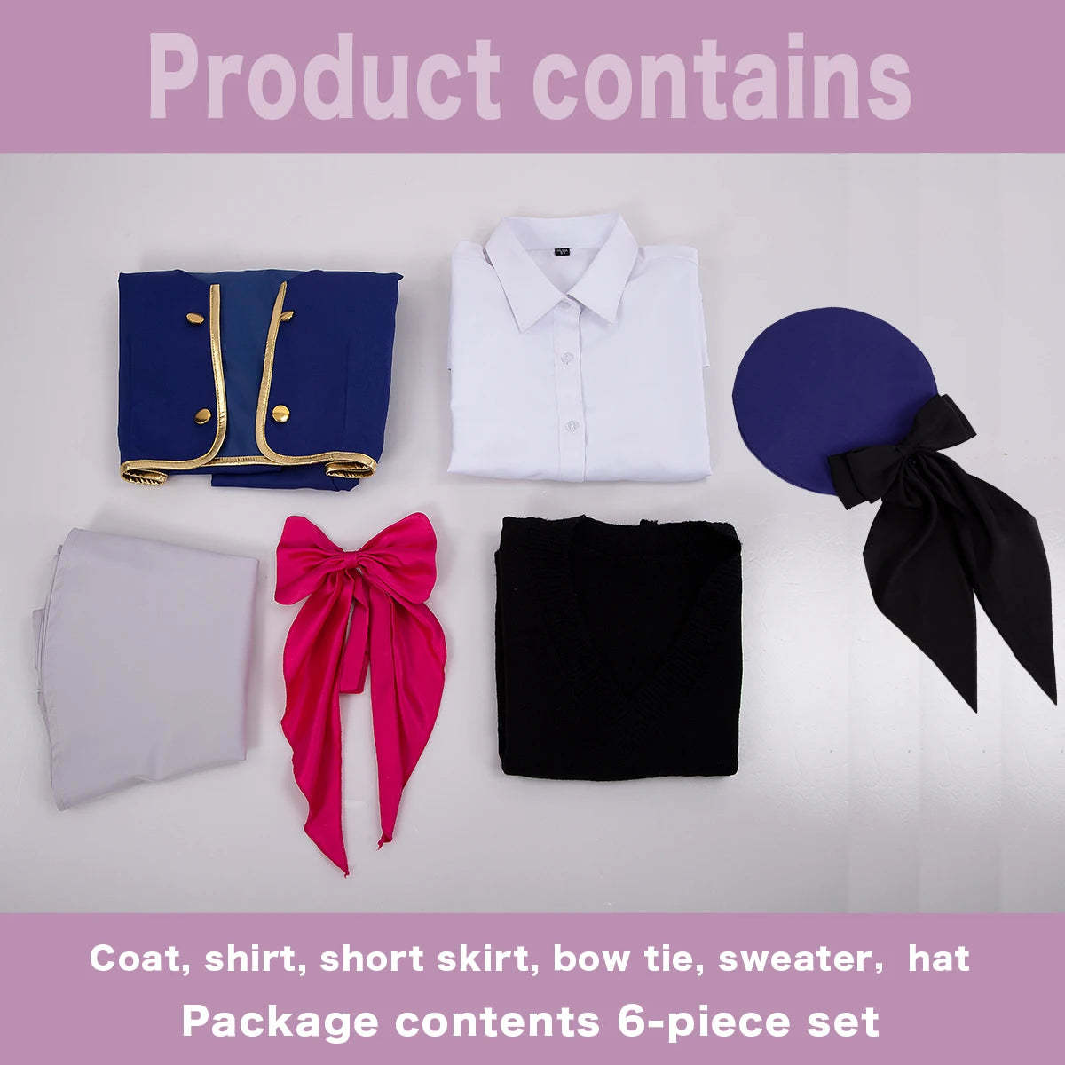 OSHI NO KO Anime Arima Kana Cosplay Costume - School Uniform Dress, Blue Jacket & Skirt Set-Astricos