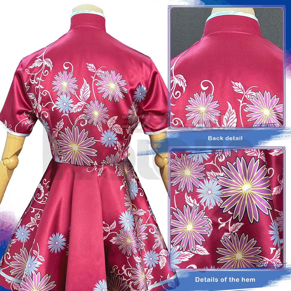 OSHI NO KO Anime Ruby Hoshino Cosplay Cheongsam Dress - Cute & Authentic-Astricos