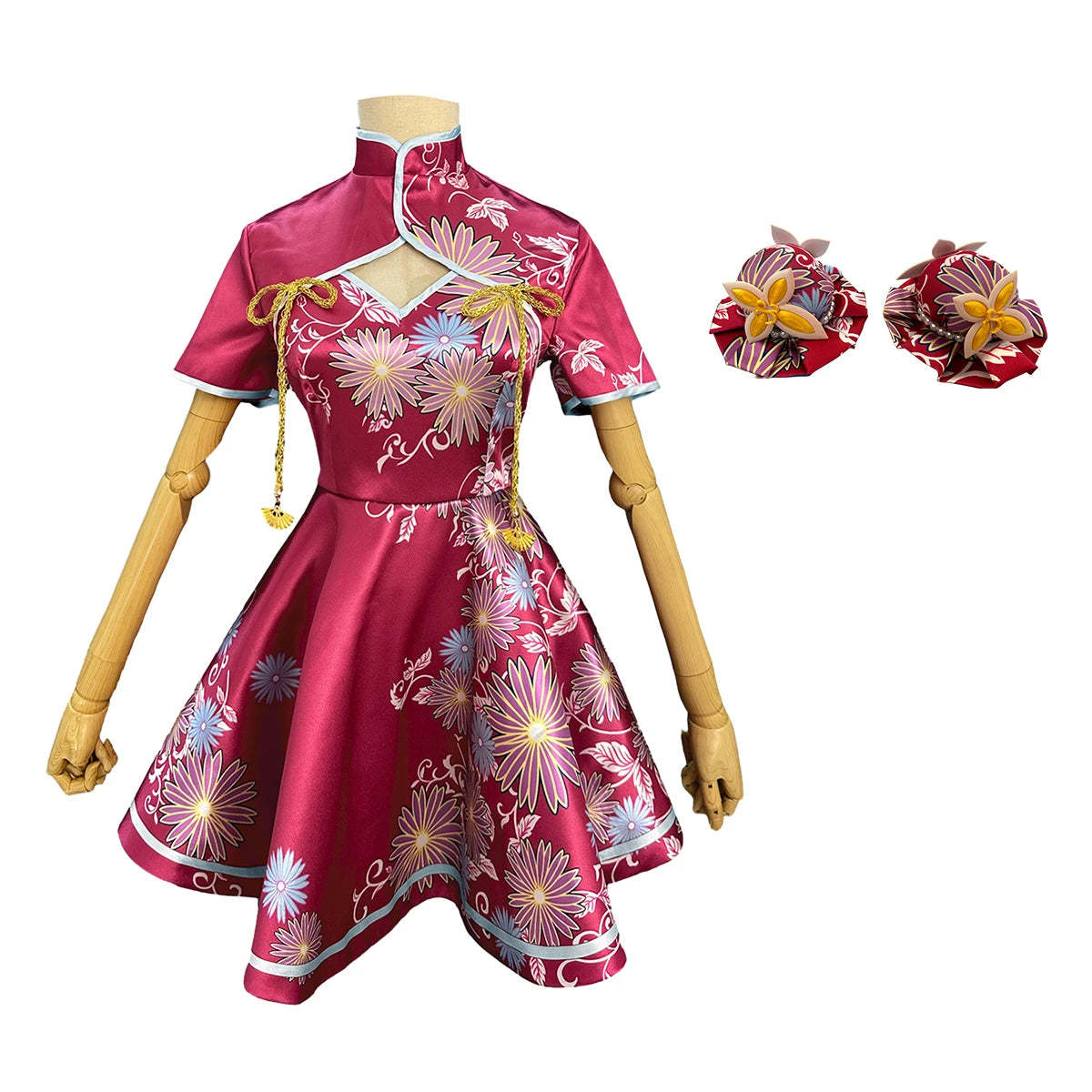 OSHI NO KO Anime Ruby Hoshino Cosplay Cheongsam Dress - Cute & Authentic-Astricos