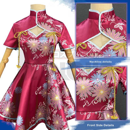 OSHI NO KO Anime Ruby Hoshino Cosplay Cheongsam Dress - Cute & Authentic-Astricos
