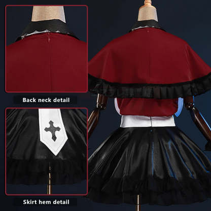 OSHI NO KO Anime Ruby Hoshino Cosplay Costume Set with Wig, Shirt, Shawl, and Skirt-Astricos