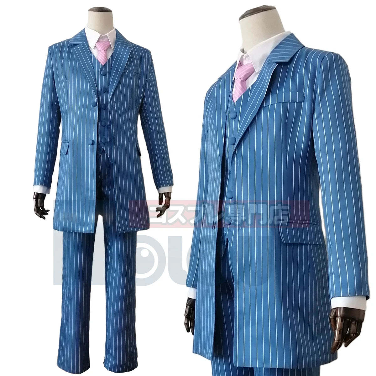 Bonten Rindo Haitani Ran Cosplay Costume - Tokyo Anime Blue Green Suit for Halloween & Casual Wear-Astricos