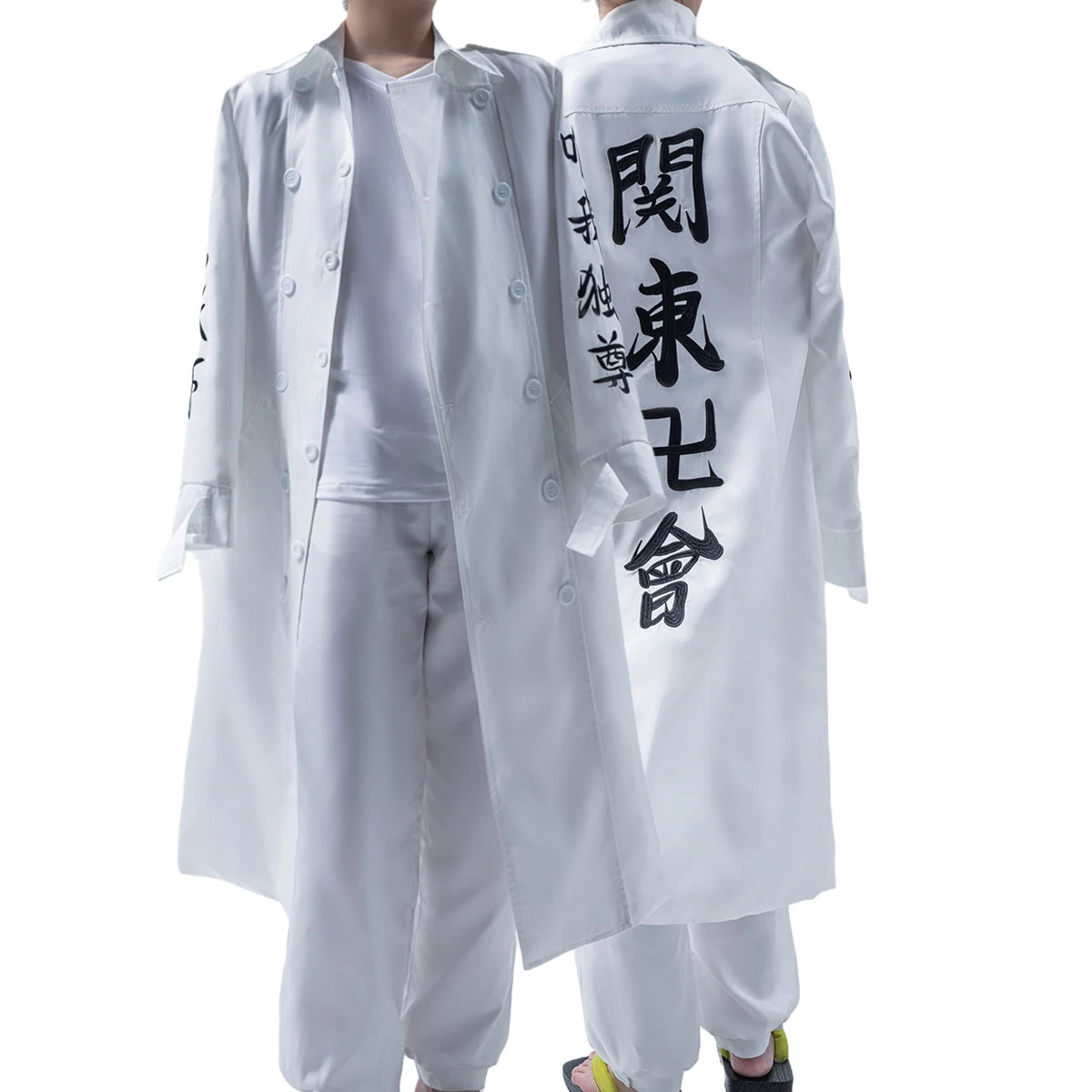 Tokyo Revengers Kanto Manji Gang Cosplay Costume - Manjiro Sano Mikey & Koko Sanzu Embroidered Coat-Astricos