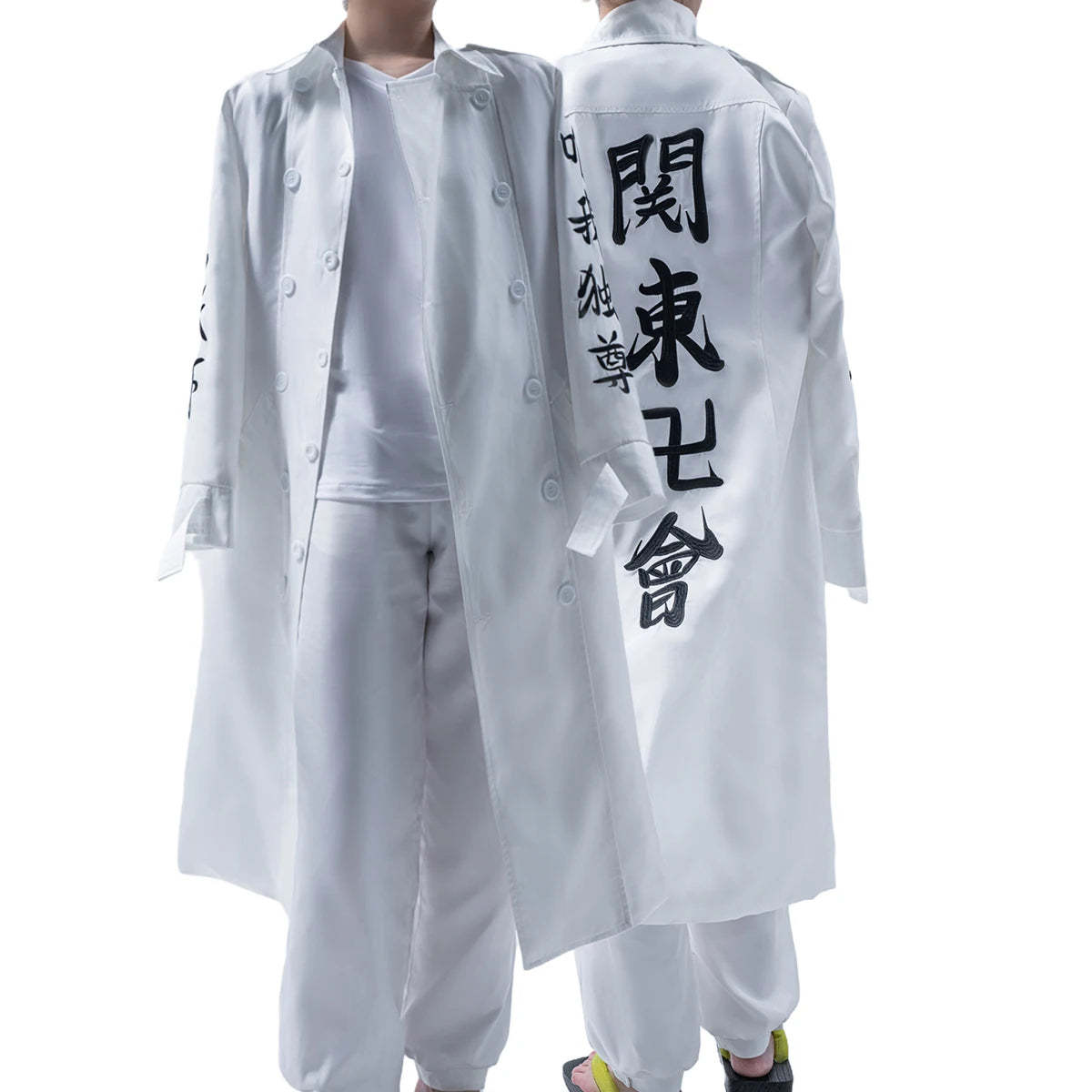 Tokyo Revengers Kanto Manji Gang Cosplay Costume - Manjiro Sano Mikey & Koko Sanzu Embroidered Coat-Astricos