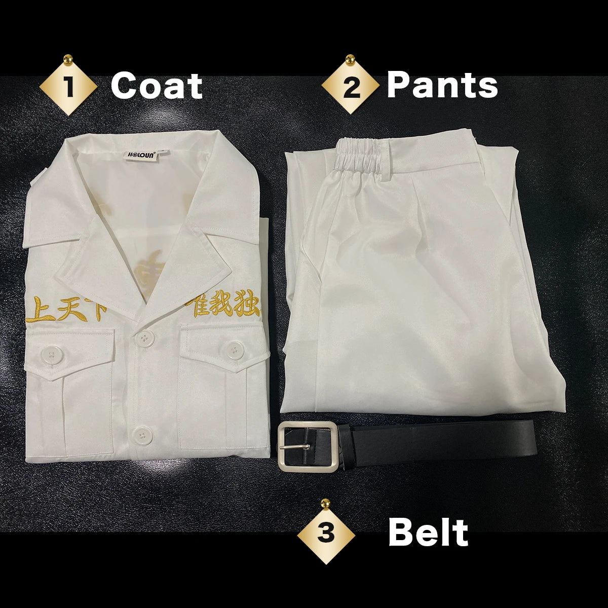 Ran Haitani Rindo Haitani Manji Embroidery Jacket - Tokyo Anime Cosplay Costume | Astricos-Astricos