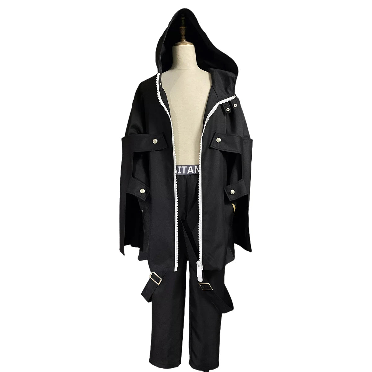 Tokyo Revengers Rindo Haitani Brothers Black Coat Hoodie - Cosplay Costume for Halloween & Anime Events-Astricos