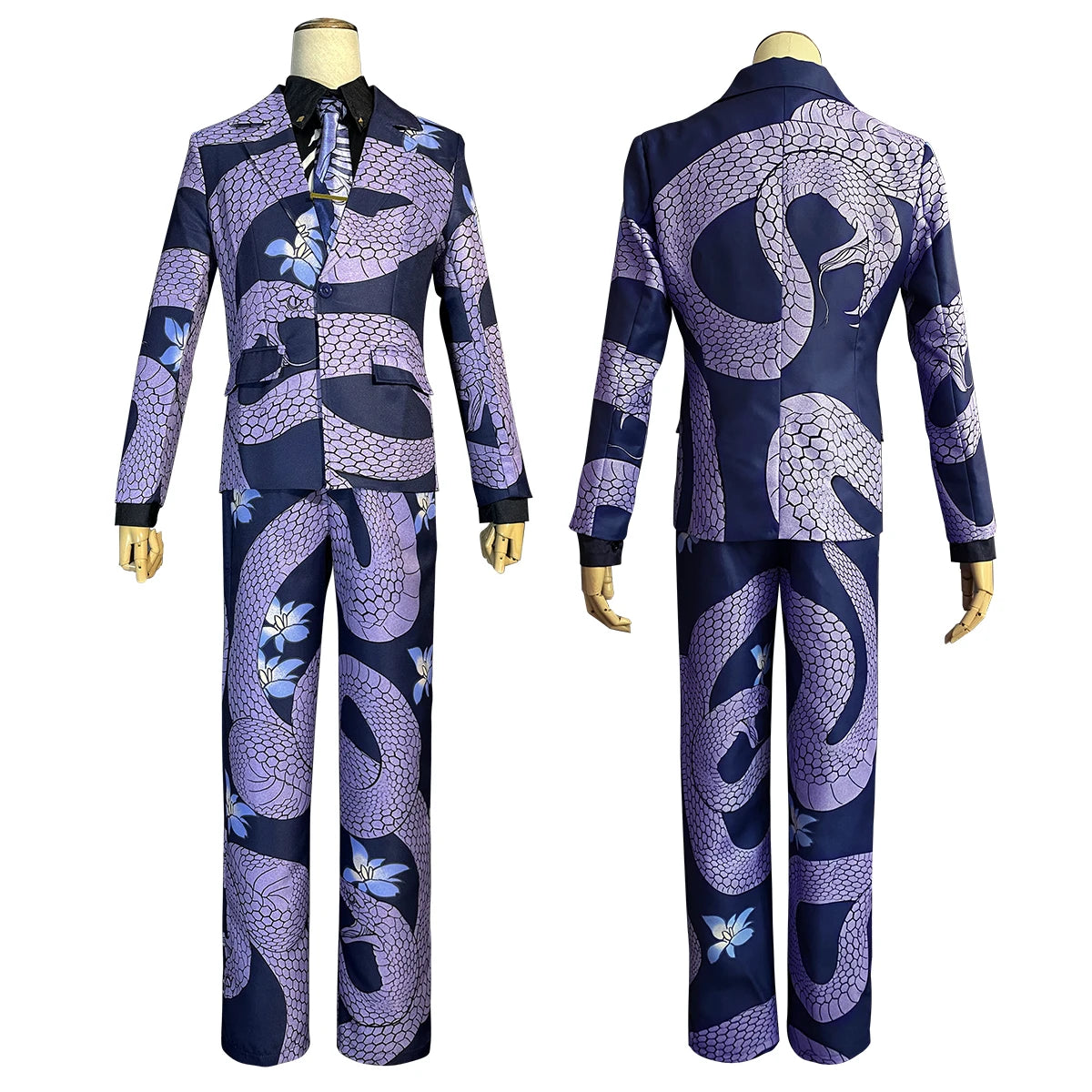 Rindo Haitani Snake Suit Purple - Tokyo Anime Cosplay Costume for Halloween & Christmas-Astricos