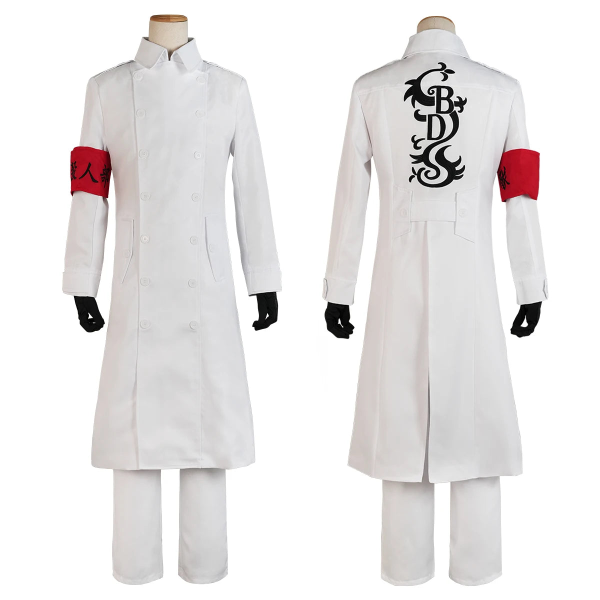 Hajime Kokonoi Koko Seishu Inui Black Dragon White Embroidery Cosplay Costume | Astricos-Astricos