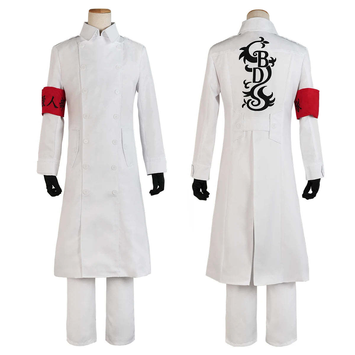 Hajime Kokonoi Koko Seishu Inui Black Dragon White Embroidery Cosplay Costume | Astricos-Astricos