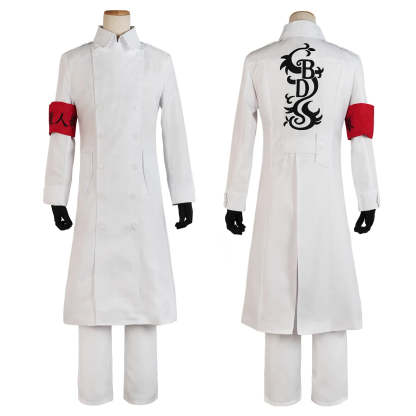Hajime Kokonoi Koko Seishu Inui Black Dragon White Embroidery Cosplay Costume | Astricos-Astricos