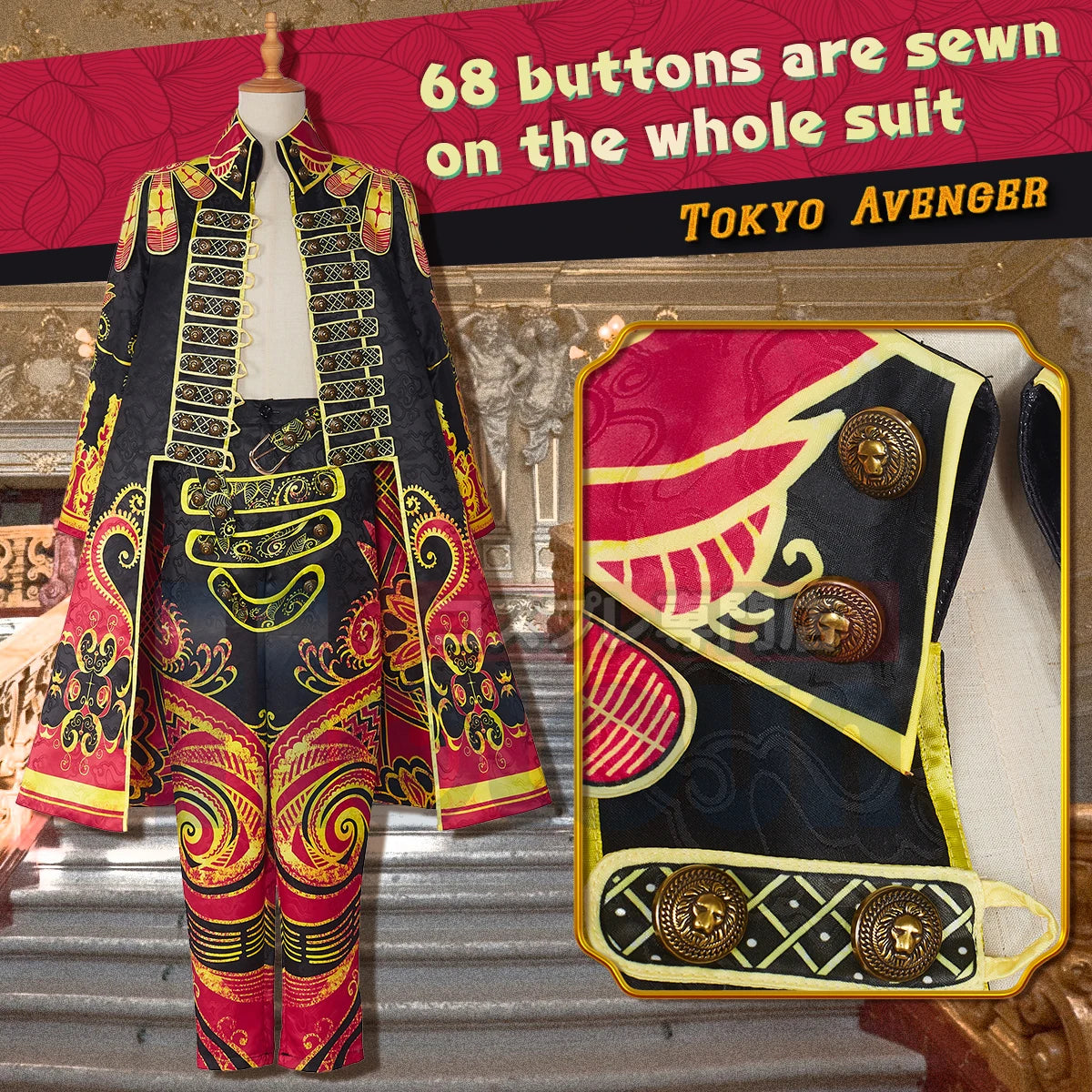 Tokyo Anime Manjiro Sano Mikey Cosplay Costume - Volume 24 Manga Cover Character Coat-Astricos