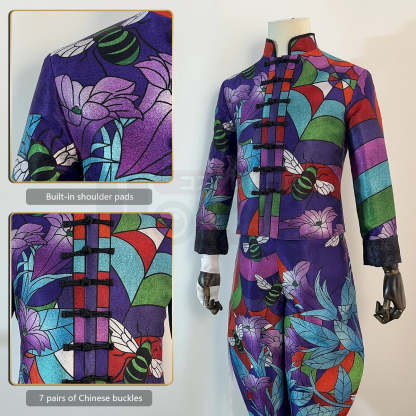 Tokyo Anime Rindo Haitani Cosplay Costume - Wig, Rose Net Jacket, Pants & Bandage Set-Astricos