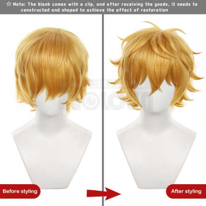Akihiko Nirei Cosplay Wig - Wind Breaker Anime Rose Net Synthetic Fiber Wig Adjustable Size for Halloween-Astricos