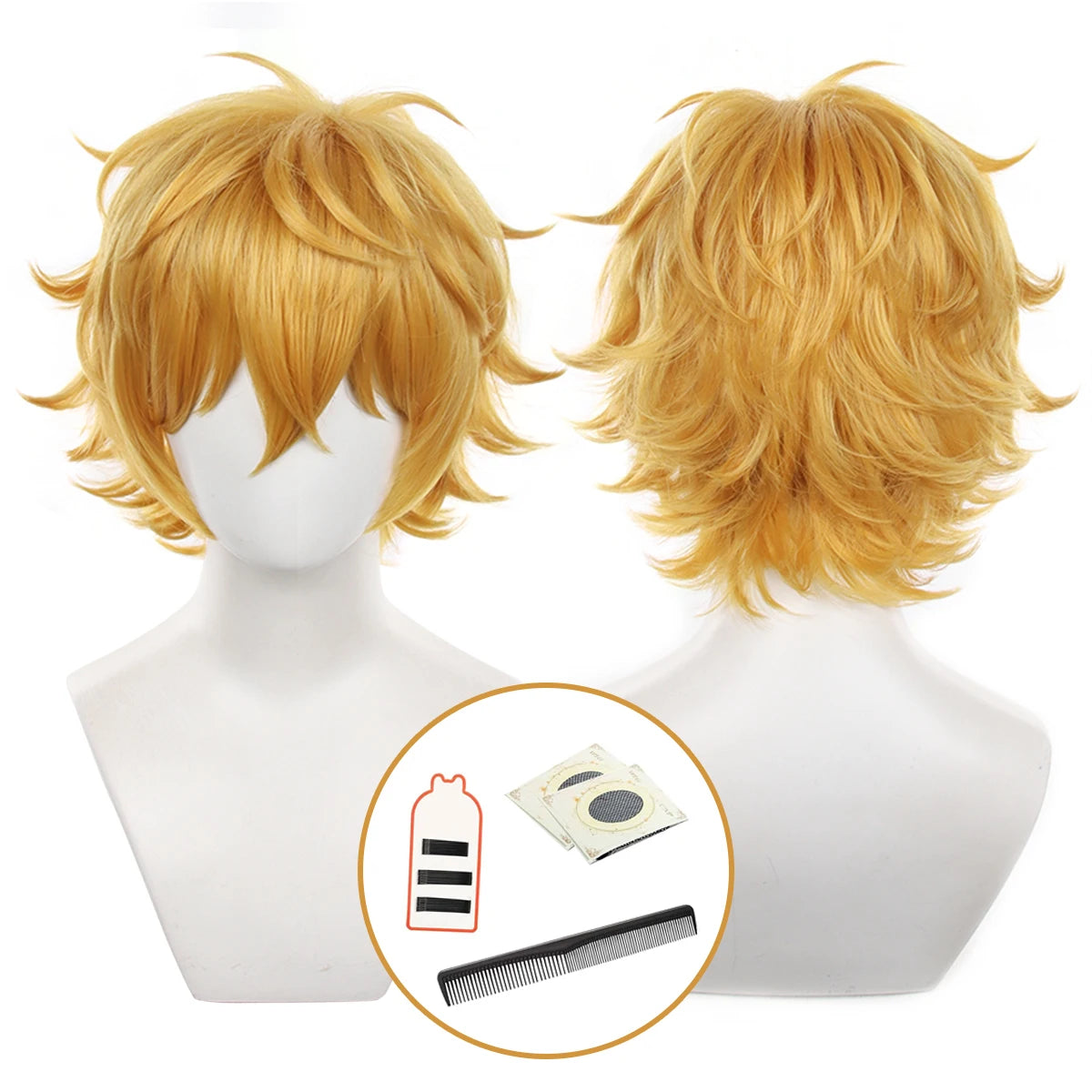 Akihiko Nirei Cosplay Wig - Wind Breaker Anime Rose Net Synthetic Fiber Wig Adjustable Size for Halloween-Astricos