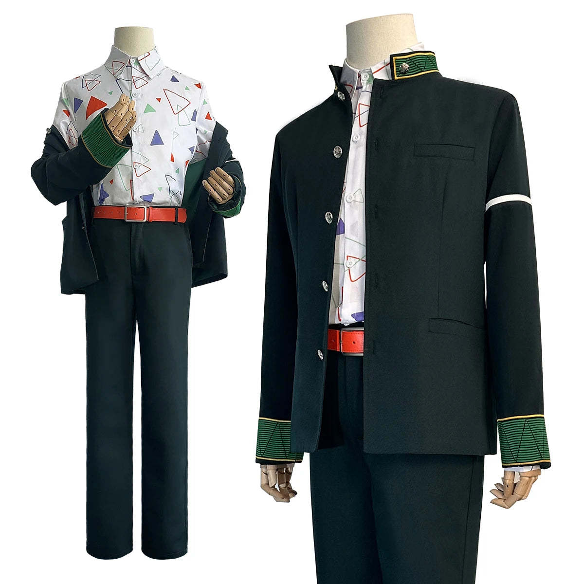 Kiryu Mitsuki Wind Breaker Anime Cosplay Costume - Green Jacket, Pants, Shirt & Belt-Astricos