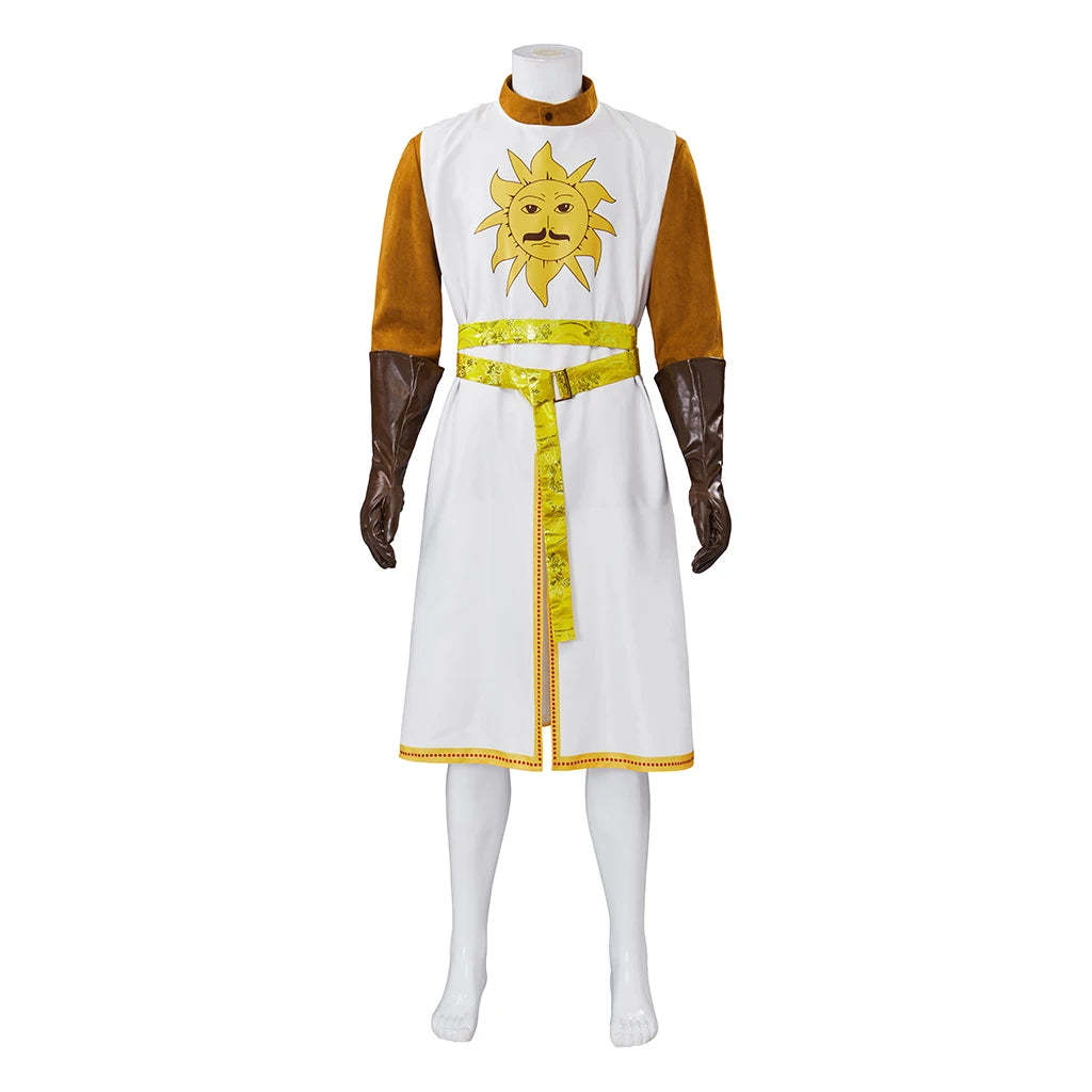King Arthur Royal Costume for Men - Medieval Halloween Cosplay Outfit-Astricos
