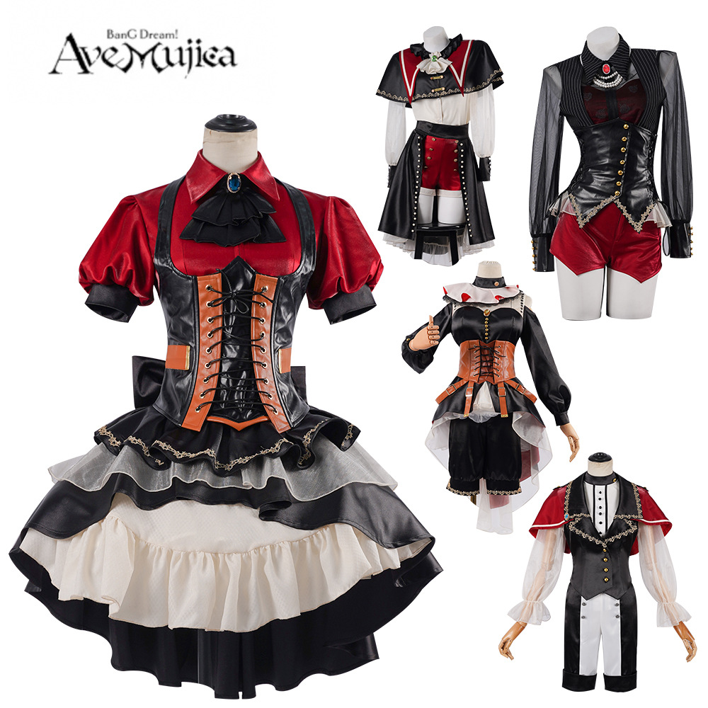 BanG Dream Ave Mujica Cosplay Costume for Characters Hina, Aya, and Moca - High Quality Outfit for Anime Fans-Astricos