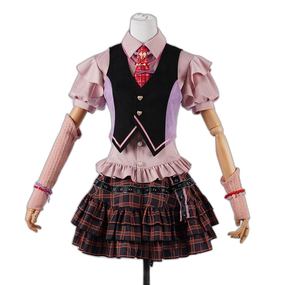 Infinitely Warm Cosplay Barbie Pink Heart Dress - Open World X Dress-Up Game Costume-Astricos