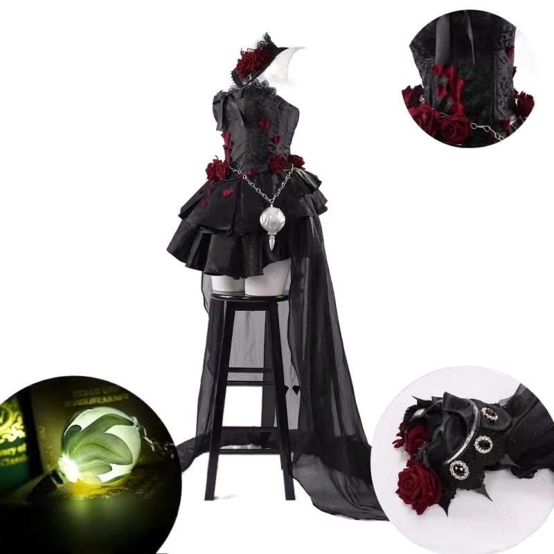 Identity V Night Witch Psychologist Cosplay Costume Wig - Game Character Outfit, Halloween Dress Up-Astricos